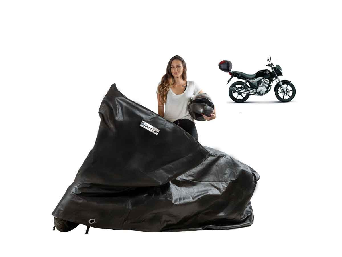 Capa Impermeável Moto CG Fan 160 com Baú / Bauleto Capa Impermeável Moto CG Fan 160 com Baú / Bauleto
