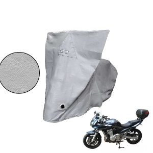 Capa Protetora Moto Suzuki Bandit Com Baú Cinza