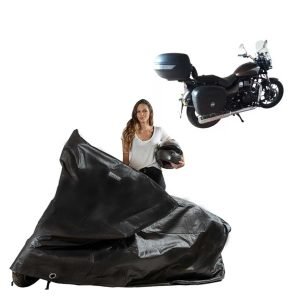 Capa Moto Royal Enfield Meteor 350 com baú traseiro